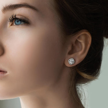 Silver Square Earrings - Sterling Silver Earrings For Women - Silver Stud Earrings Earrings Brother & Sisters